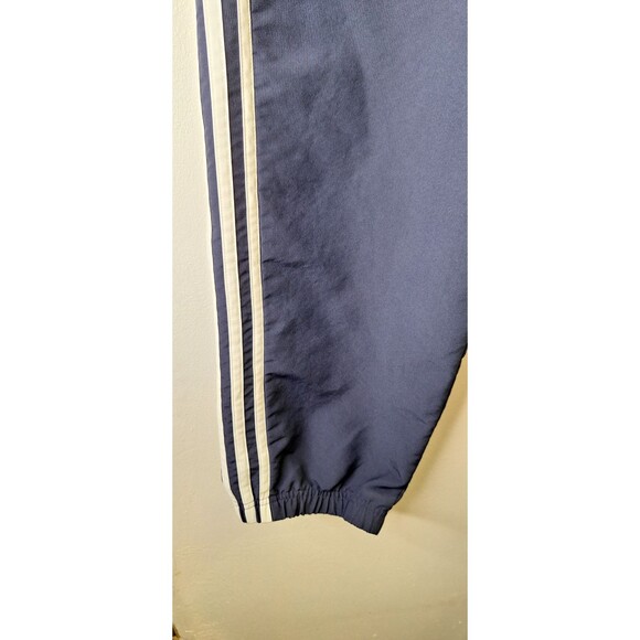Adidas Men's Navy Blue 3-Stripes Tapered Leg Full Length Track Pants XXL 2XL Y2K - Picture 9 of 10